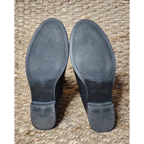 VERY VOLATILE Women's 7 Black Western Ankle Biker Boots Zip-Up - Picture 10 of 10